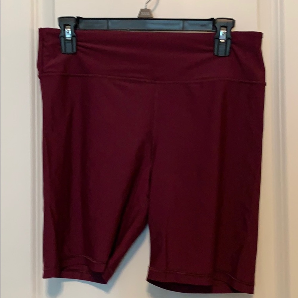 Victoria Secret biker shorts burghandy large